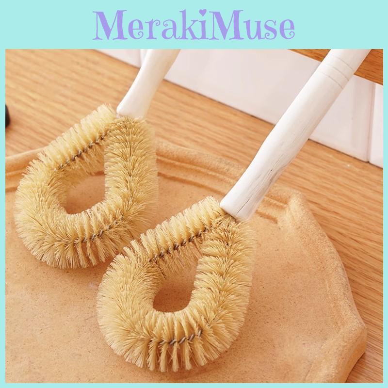 Pot Brush Kitchen With Wooden Handle For Effective Dishware And Pan Cleaning