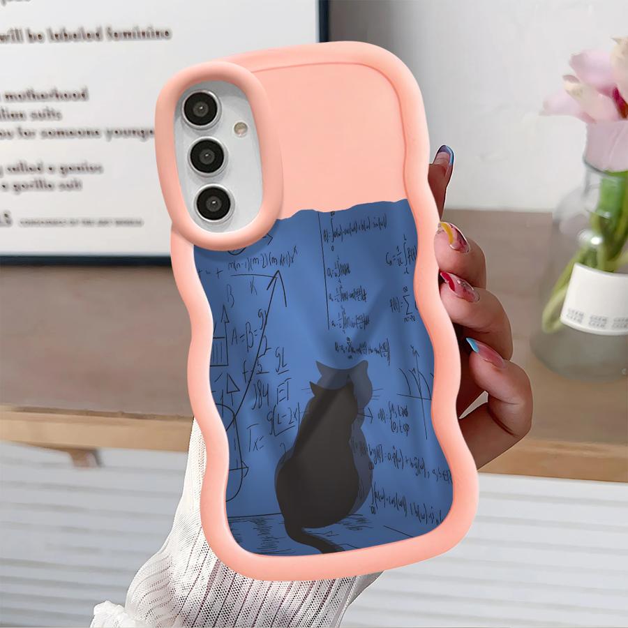 

Think Cat Soft Phone Cover Case for Samsung Galaxy A13 A12 A14 A21s A16 A52 A11 A15 A53 A03 A22 A33 A04 A23 A06 A05 Galaxy A51 4G