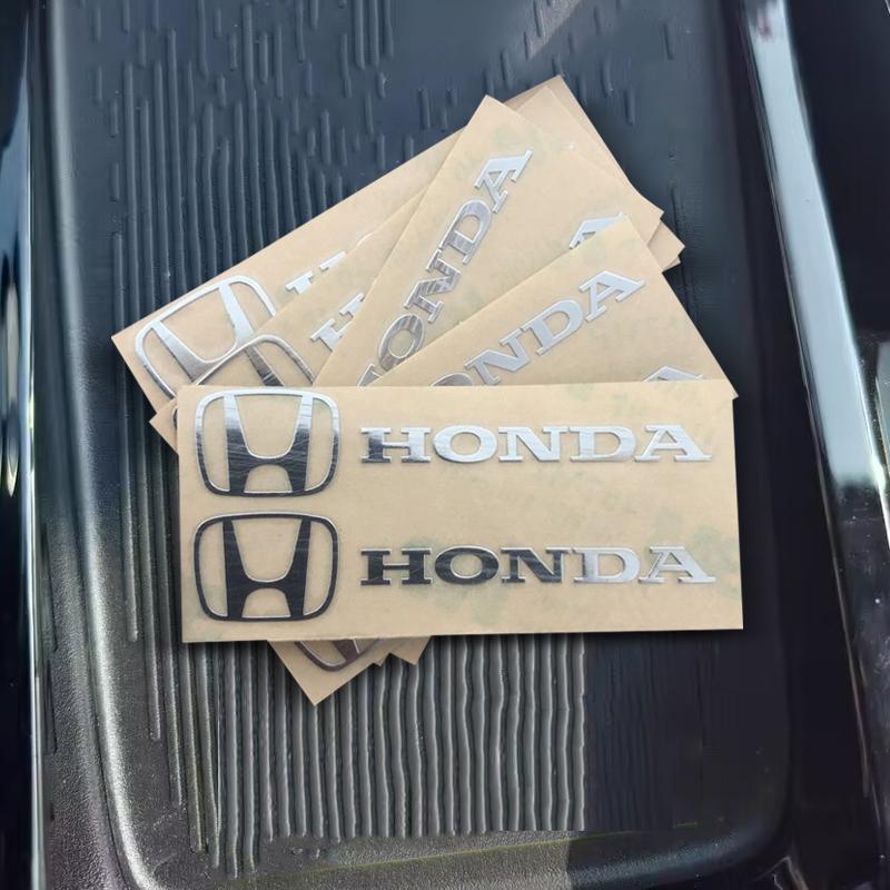 3D Metal Emblem Sticker Car Interior Decoration Decals for Honda Civic Accord Fit City Vezel CRV Odyssey Jazz Prelude Insight LV4