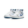 Sneakers Air Jordan 1 Mid SE TD Blu Industriale per Bambini Bianco Vela FN7537-141