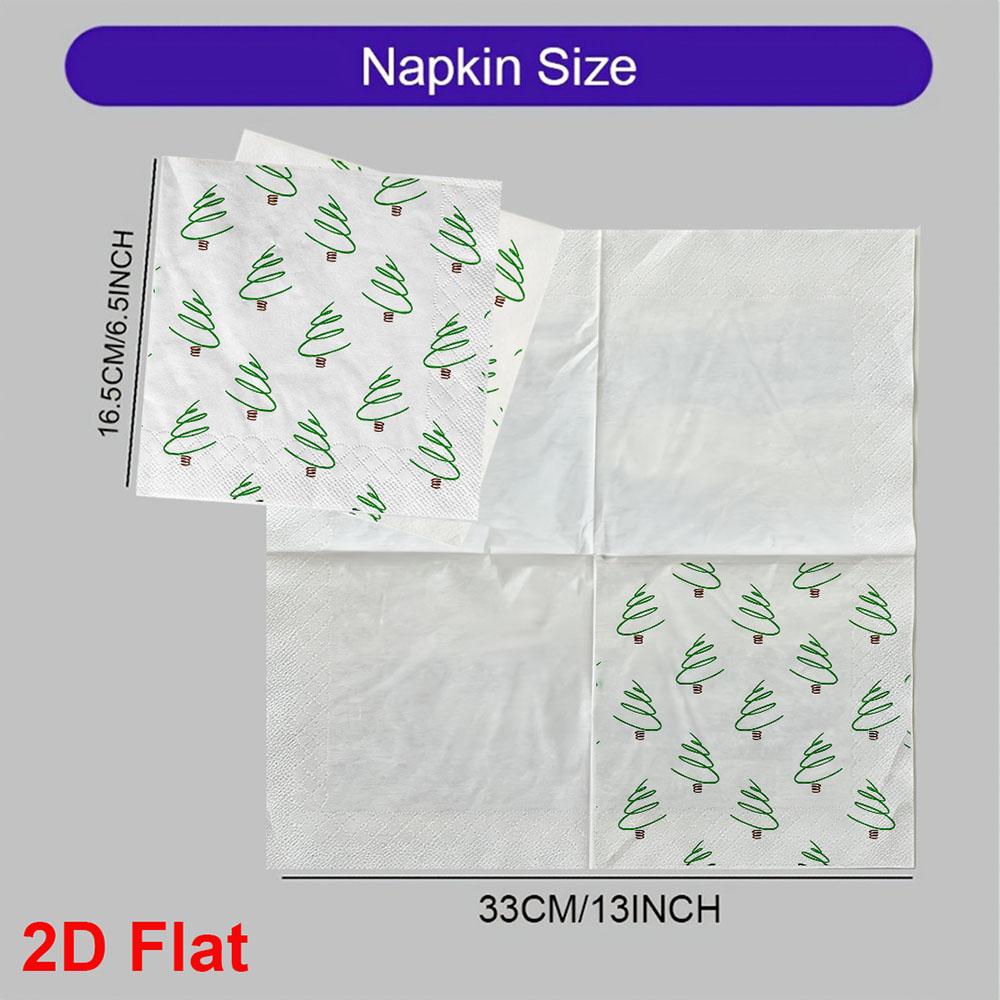 20pcs Disposable Napkins with Snowflake Pattern Print for Wedding,Parties,and Daily Use for Thanksgiving Fall Christmas Table Decoration