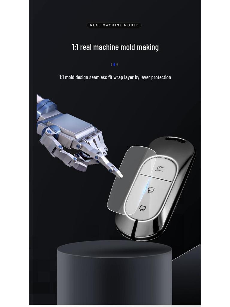 2023 Leapmotor C11 Key Case: Metal Shell T03 Pendant with Full Wrap Buckle