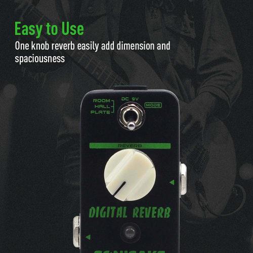 SONICAKE Delay & Reverb Guitar Effect Pedal Digital Reverb
