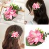 Girls Hair Clip Cymbidium Women Kid Hairgrips Artificial Headdress Barrettes Flower Shape Sweet 2000s Girls Hairpins