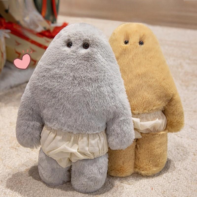 Cartoon Creative Pants Disguise Plush Toy With Soft Cotton For Office Desk Decor