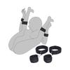 Sex Bondage Gear Wrist Thigh Cuffs Restraints Set Women Adjustable Leg Straps Handcuffs Couple Beginner SM