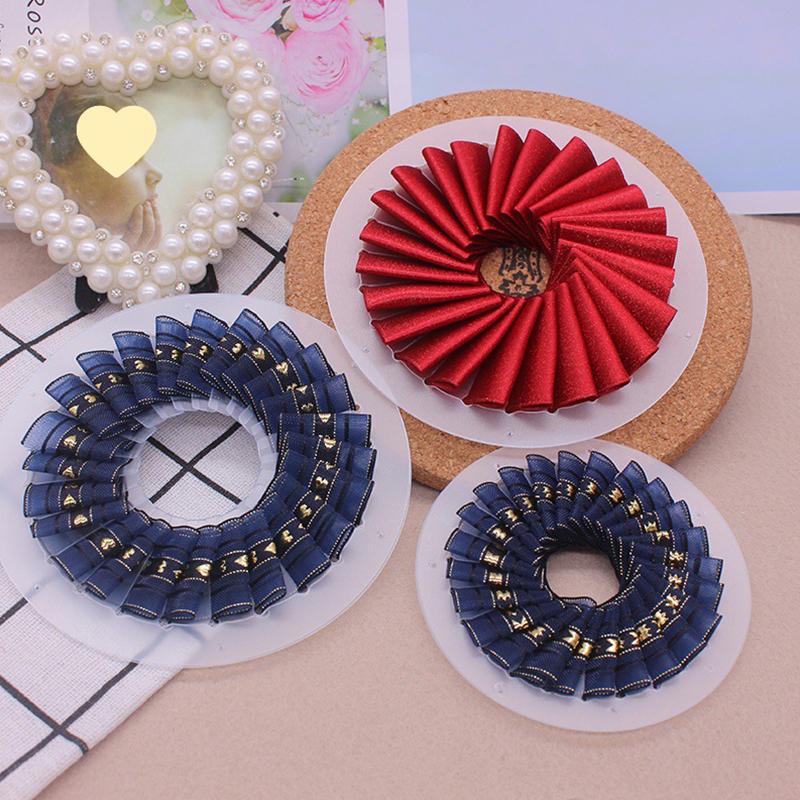 1PC Plissador de Plástico Decoração de Produtos Broche DIY Suprimentos DIY Porta Crachá Plissador Ferramenta de Plissado Feita à Mão Nijigen 9/12/15cm