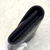 Used SAINT LAURENT Saint Laurent Large Flap Long Wallet Cassandra Black Black V Stitch