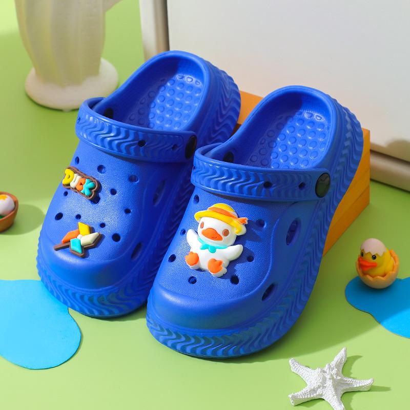 Kids Summer Cartoon EVA Clogs Slip Lightweight Closed Toe Slippers For Boys Girls Baby Toddler Sandals
