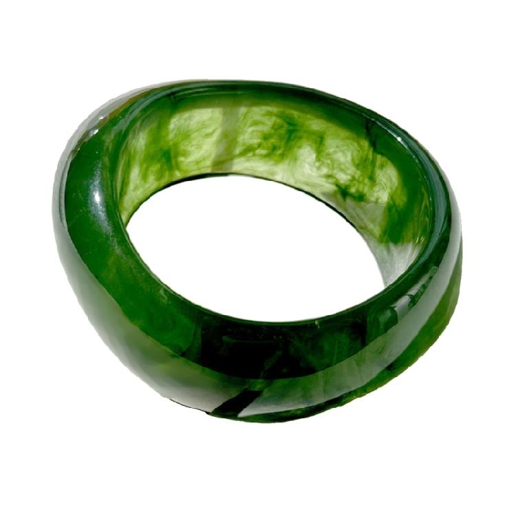 

Женский модный браслет-бангл с градиентом коричневого цвета, смола, удобное украшение, портативный аксессуар для работы, мероприятий и встреч