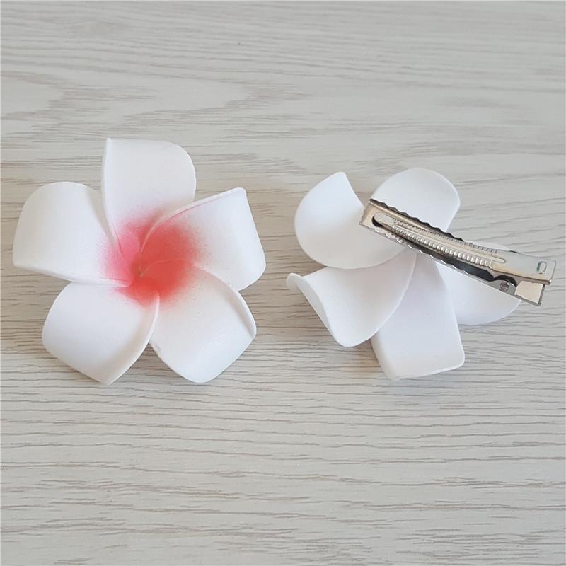 Sommer Plumeria Blume Haar Clips Für Frauen Mädchen Niedliche Haarnadeln Ei Blume Barrettes Hawaiian Hochzeit Party Haar Zubehör