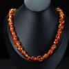New Baltic Flower Amber Necklace - Natural Freeform Beads for Women