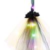 Escoba LED de Halloween, Adorno de Escoba, Accesorio Decorativo para Disfraz, Atrezzo de Cosplay para