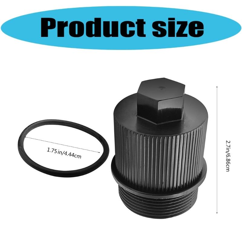 Leak Proof Pool Filter Drain Caps Replacement Accessories Drain Plug Assembly with O Rings for Spa Maintenance