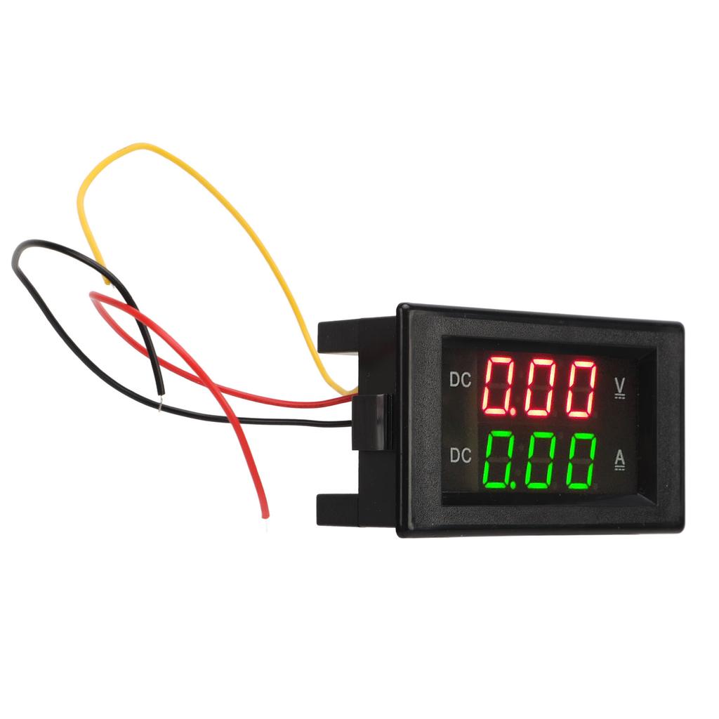2 in 1 Volt Amp Meter 600V 20A Dual Digital Display LED Ammeter Voltmeter Gauge for Car Motorcycle