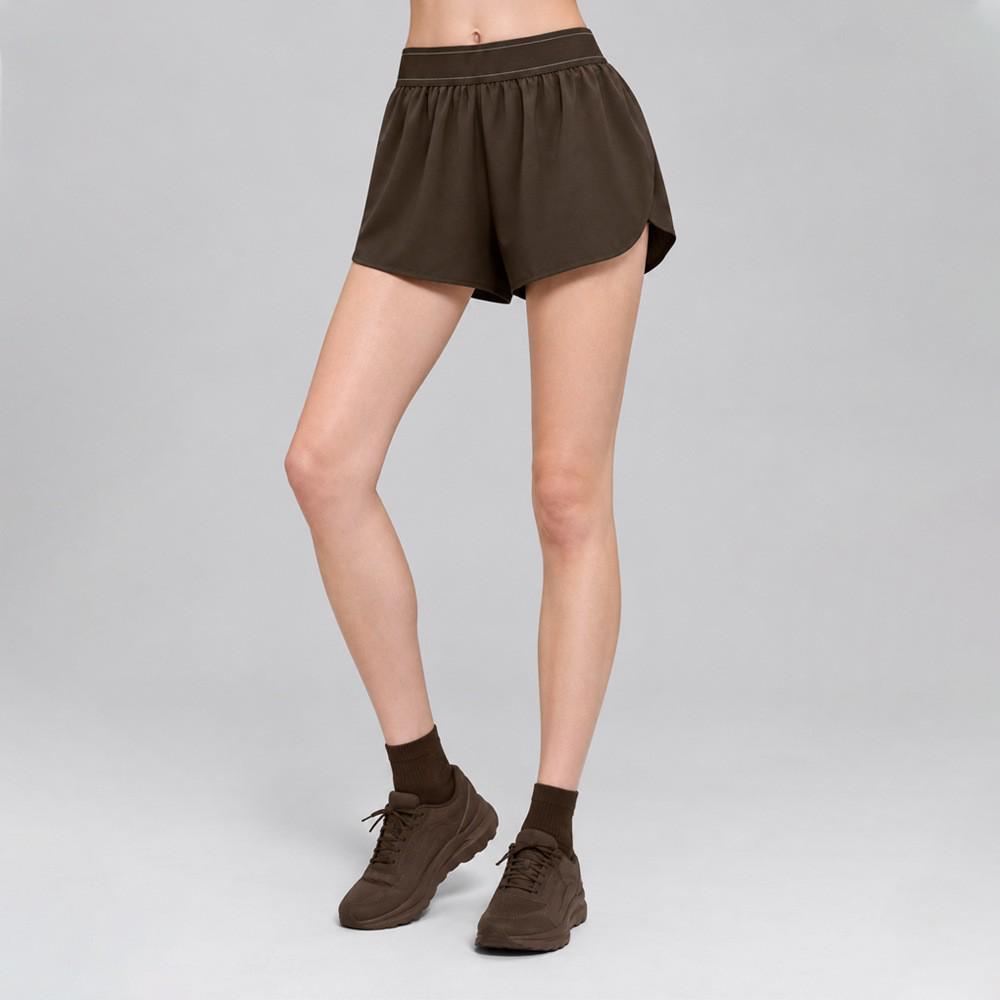 Alosco Damen High-Waist Atmungsaktive 2-in-1 Yoga- und Laufshorts - Sommer-Sportbekleidung mit Anti-Exposure-Schutz