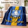 Custom Text Flannel Blanket Sheffield Wednesday FC Print Warm Cozy Blanket Home Sofa Bedding