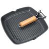 GiPP 24cm Foldable Square Grill Pan, IH & Gas Stove Compatible, Non-stick Marble Coating (Harmless To the Body), Easy To Clean, PFOA & PFOS Free, One-