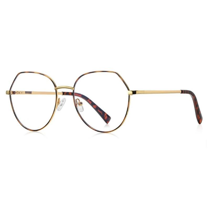 Luxury Anti Blue Light Glasses Men Women Oversized Metal Irregularity Eyeglasses Fashion Ultralight Computer Reading Glasses +2