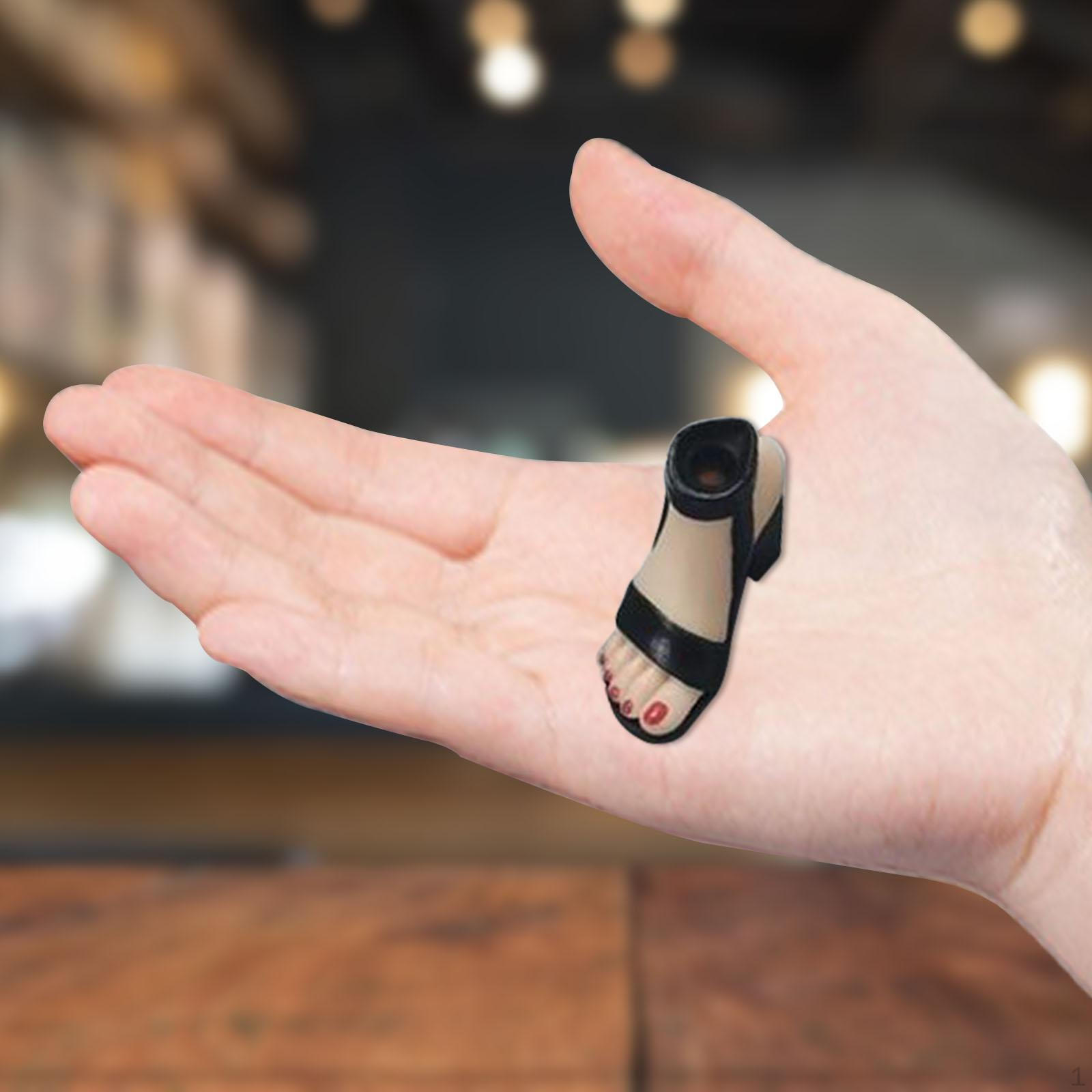 

1/6 фигурка босоножки на высоком каблуке костюм украшения тела куклы стильный косплей миниатюрная обувь платье чёрный