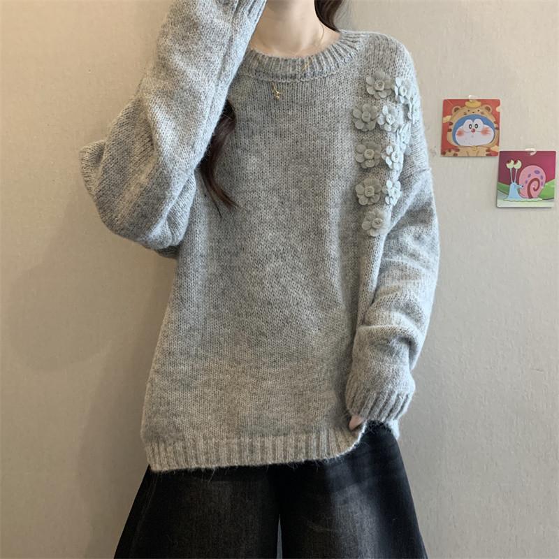 Sweater for Women Autumn Winter Thickened Warm Knitted Stretchy Long Sleeve Tops
