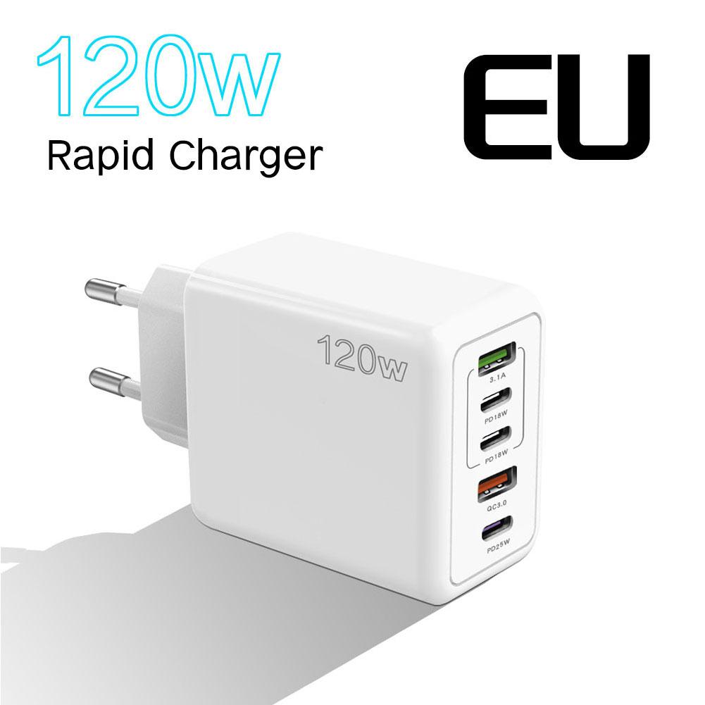 USB C Charger 120W Fast Charging Type C PD QC3.0 Mobile For IPhone Adapter Realme D3Z2