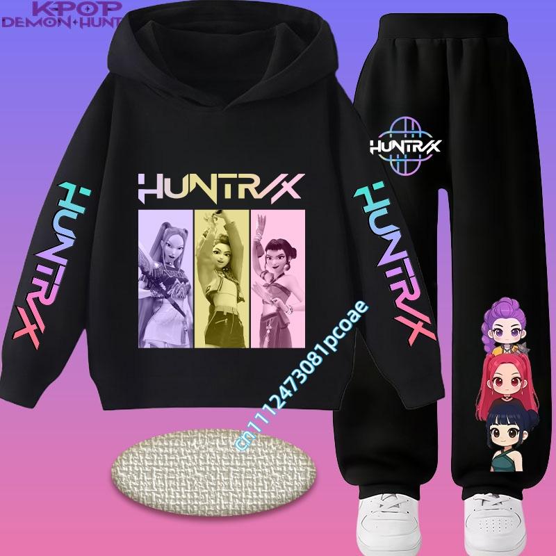 Movie Korean Style Sets Children Hoodies Pullover Sweatshirt Trucksuit Cartoon Girls Boy Kids Clothes