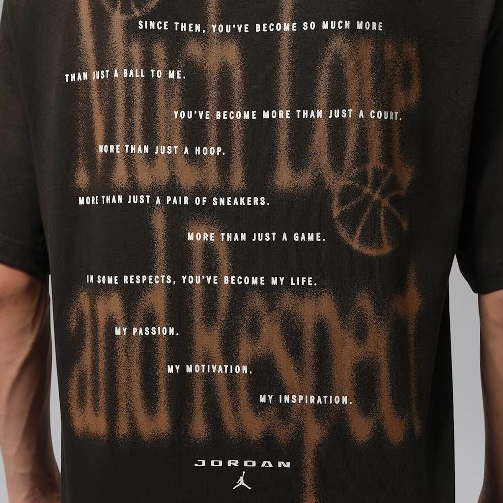 Jordan Camiseta Pulôver Casual de Algodão Brooklyn com Gola Redonda e Manga Curta para Homens Tops IX1570-231