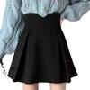 Pleated Skirt Plus Size Women's High Waist Puffy Skirt Umbrella Skirt Spring Summer Student Slimming Anti-Exposure A-Line Short Skirt