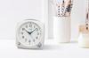 Seiko Clock Ceas deșteptător de masă analogic, melodie, alb perlat, PYXIS, 125×120×69mm, NR455W