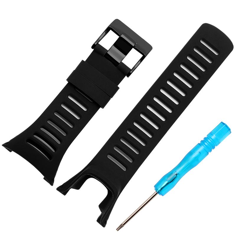 Bracelet en Caoutchouc Noir de Haute Qualité spécial pour la série SUUNTO AMBIT 1/2/3 bracelet en silicone accessoires de montre homme bracelet