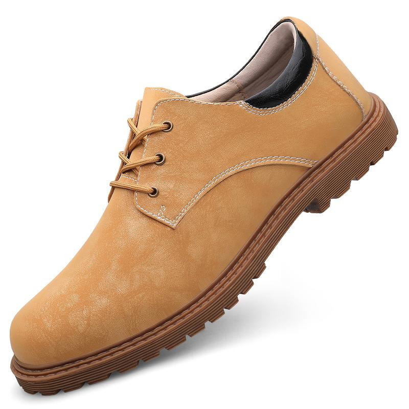 Fashion Autumn Winter  Warm Plush Men Outdoor Shoes England Trend Casual Shoes Male Suede Oxford Wedding Leather Dress Office Work Shoes