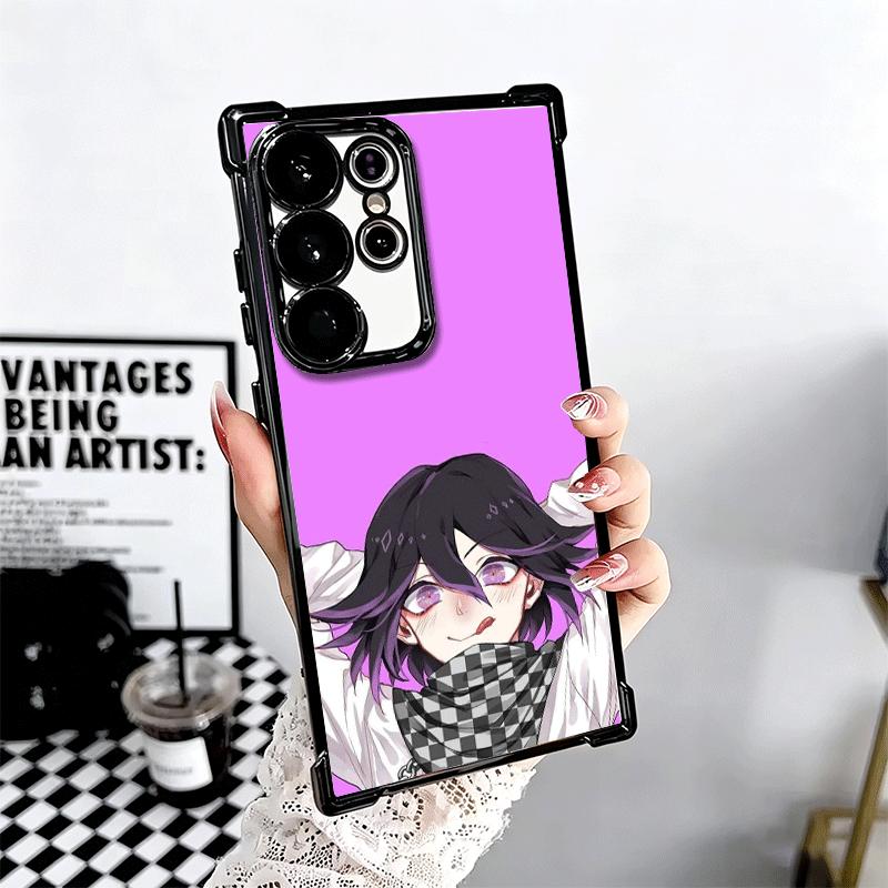Anime D-Danganronpa Plating Phone Case For Samsung Galaxy S24 S25 FE S26 Edge S23 Ultra S22 S21 Plus S20 Anti-Fall Airabag Cover