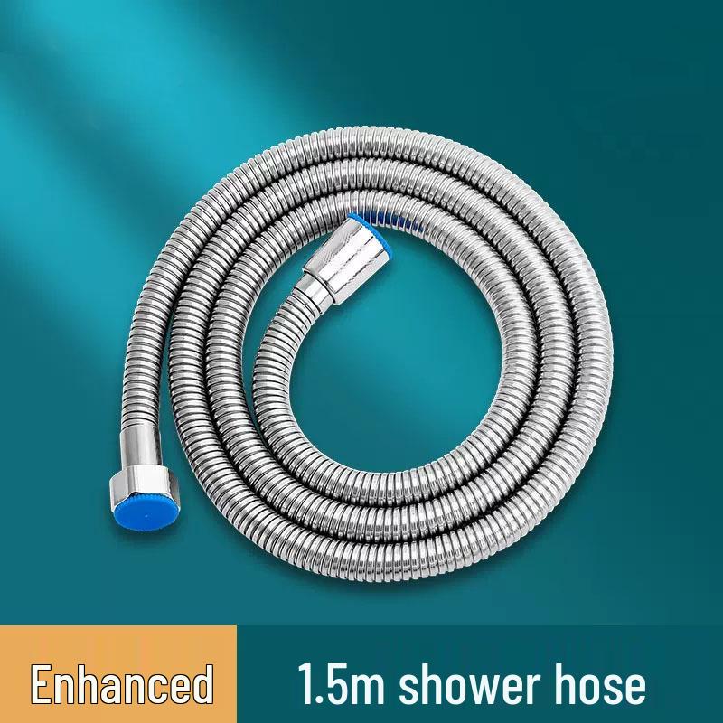 Pressurized Handheld Shower Set with Filtered Spray & Massage Nozzle in Gun Grey