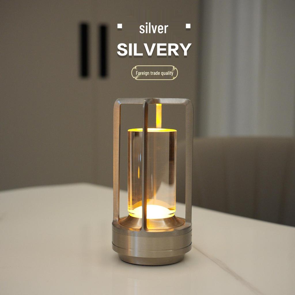 Cross-Border Full Aluminum LED Charging Desk Lamp: Touch Bar Table Lamp for Hotels and Bedrooms