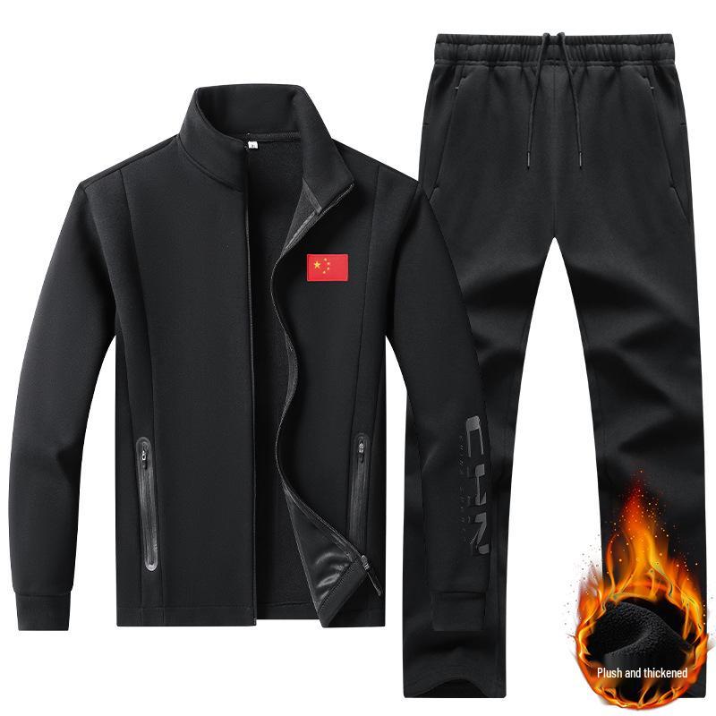Children s Fleece-Lined Wushu Training Suit - Autumn & Winter Sports Uniform L