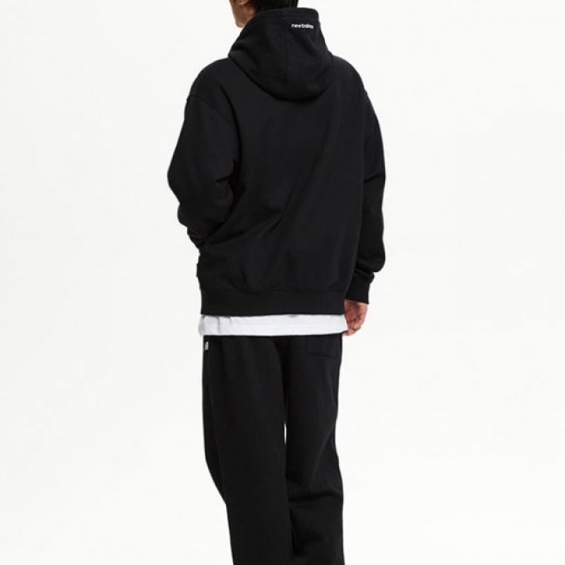 New Balance Uni Essential Small Logo Hoodie Zip Up Nbmdfco103 2 Types 1 Pack