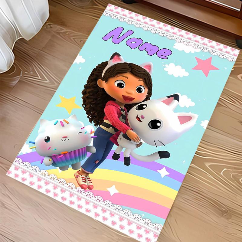 Custom personalization Gabby's Dollhouse Print Area Rug - Soft, Washable Non-Slip Indoor Mat,Living Room,Home&Office Decorative Rug