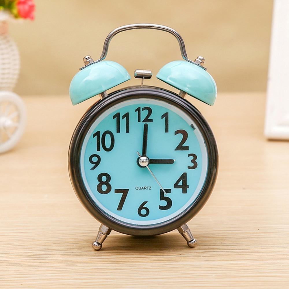 Super Loud Double Bell Alarm Clock Multicolor Bedside Alarm Clock Retro Alarm Clock Bedroom Use