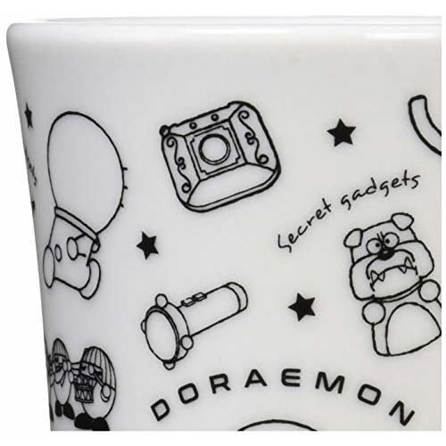 Kanesho Pottery "Doraemon" Color Mug, Secret Gadgets, White, 008142