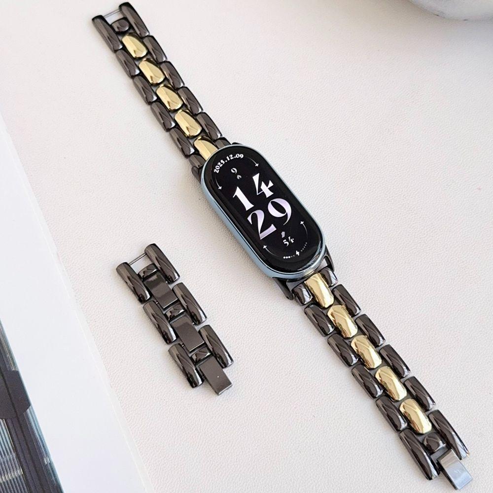 Slim Metal Watch Band for Mi Band 8/9/10 Bracelet Redmi Watch 4 5 6 Adjustable Watch Strap Replacement Mi Band 8Pro 9Pro Correa