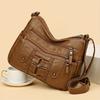 Women's Faux Leather Multi-pocket Crossbody Bag