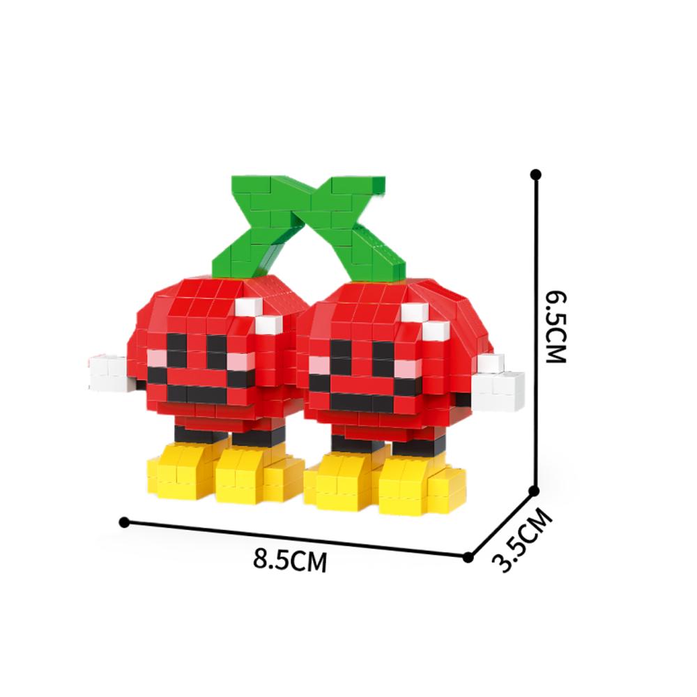 Fun Fruit 3D Micro Mini Building Block Toys, Cultivate Logical Thinking, Eco Friendly ABS Material, Children's Birthday Gifts