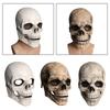 Maschera Teschio Realistica con Mascella Mobile Spaventosa Decorativa Casco in Lattice Casco Scheletro per Cosplay Costume Outdoor Adulto Carnevale