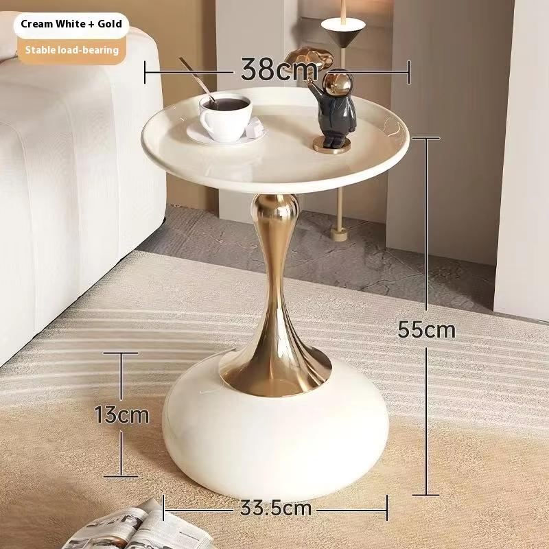Nordic Metal Coffee Tables Mobile Portable Side Table Living Room Coffee Table Light Luxury Storage Rack Bedroom Furniture