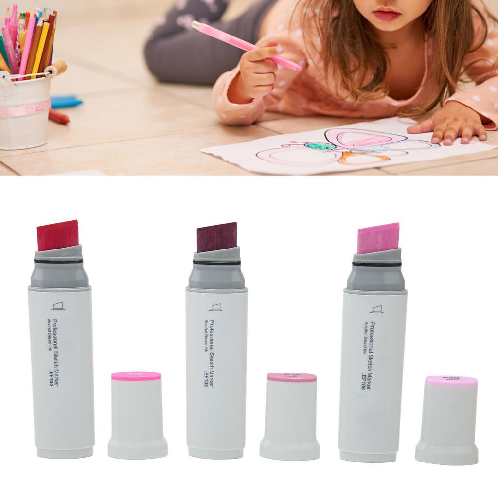 Set di 3 pennarelli Jumbo Professionali Grandi Larghi HD Pittura a Essiccazione Rapida Pennarello Set per Pittura Disegno