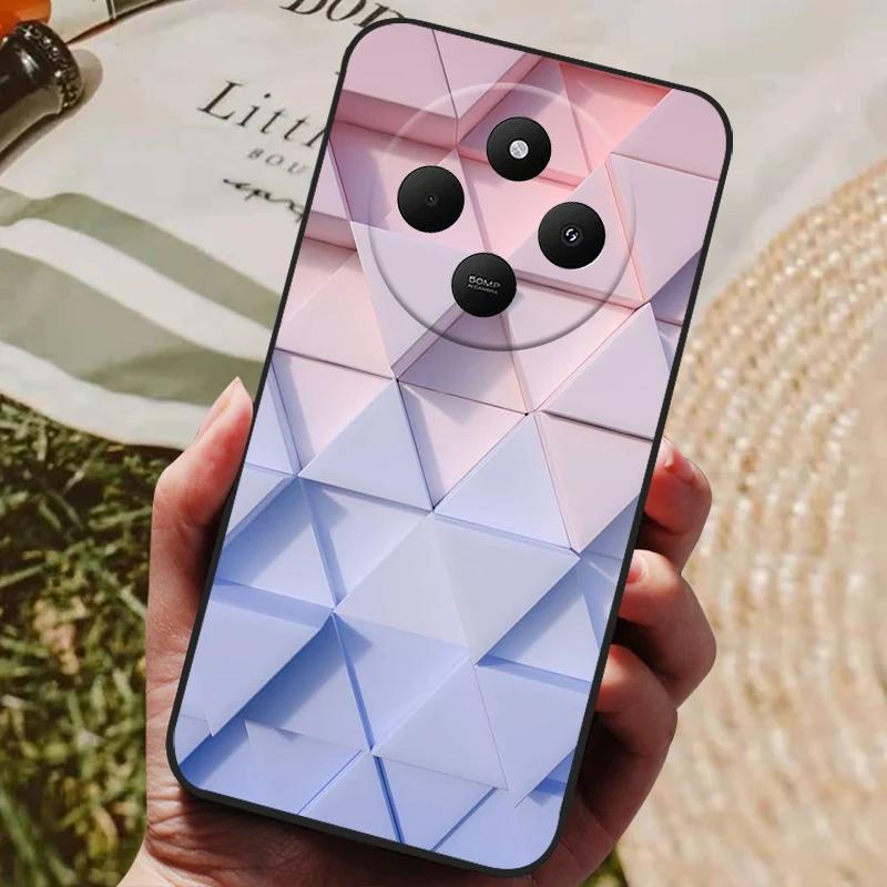 Чехол для Xiaomi Redmi 14C Redmi14C Крутой Расписной Силиконовый ТПУ Мягкий Чехол для Poco C75 PocoC75 Чехлы Черный Защитный Корпус Телефона