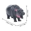 Pygmy Hippo Statue Cute Playful Resin Hippopotamus Figurine Home Desktop Decoration