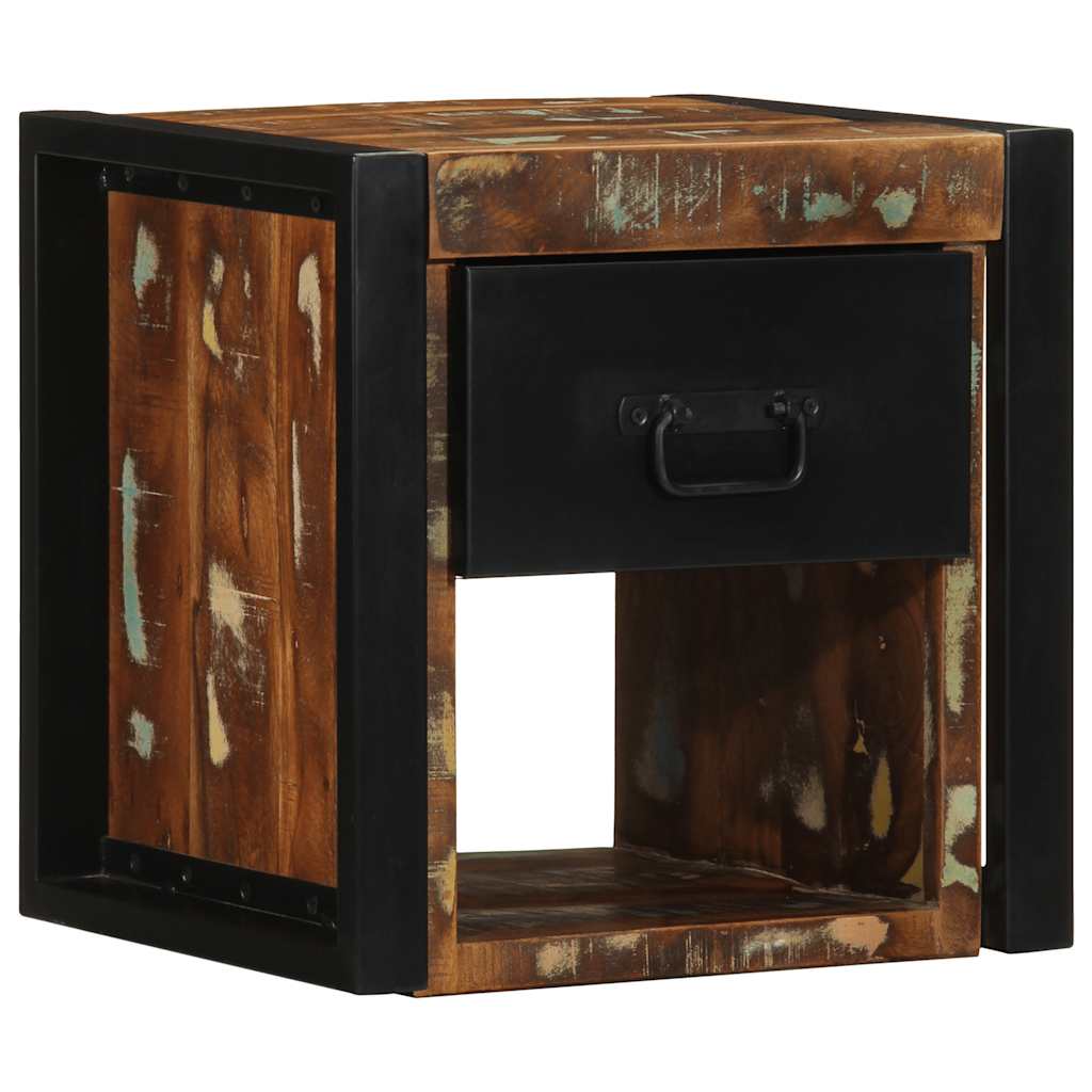 Nightstands (2 pcs) Multicolored 40 x 35 x 40 cm Reclaimed Solid Wood