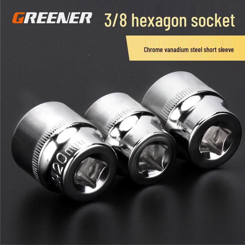 Green Forest 10mm Hexagonal Socket Wrench Set with Ratchet, Sleeve, and 3/8  Hex Head 6mm Socket